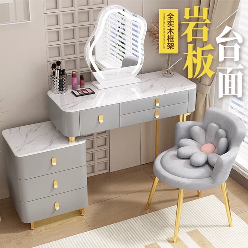 Solid Wood Dressing Table and Cabinet Combo 2025 New Model, Modern Minimalist Small Smart Dressing Table for Master Bedroom, Popular Online