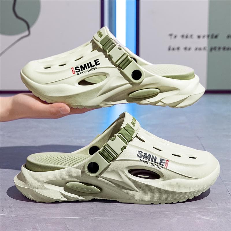 Stomp Shoes Men's Summer 2025 New arrival Outdoor Home Non Slip Sandals Men Driving Dual-Use Beach Shoes