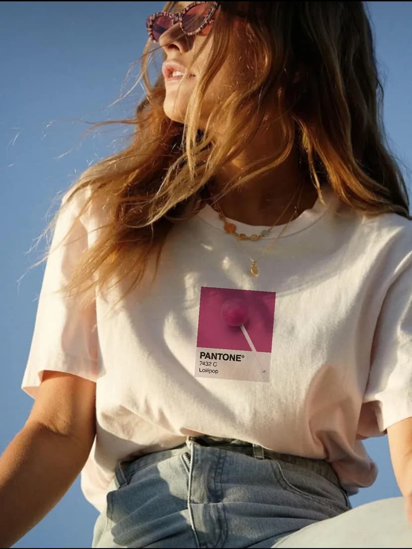 European and American Style New Printed Cotton Short-Sleeved T-Shirt Loose Round Neck Top for Women Printed Cotton