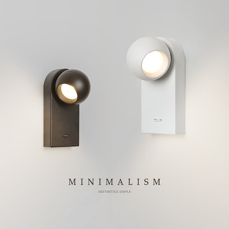 Eye-Protecting Minimalist Wall Lamp Bedside Reading Lamp Rotatable Study Bedroom Kitchen Hallway Entrance Cloakroom Wall Lamp