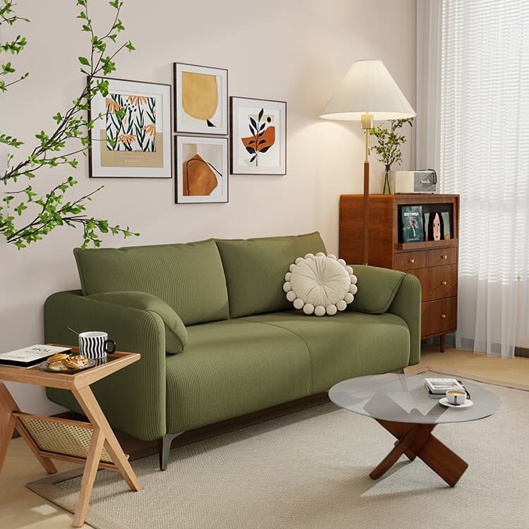 Sofa for Living Room 2025 New Model Narrow Version Fabric Girl's Room Small Apartment Modern Minimalist Style High-End Light Luxury Straight Row