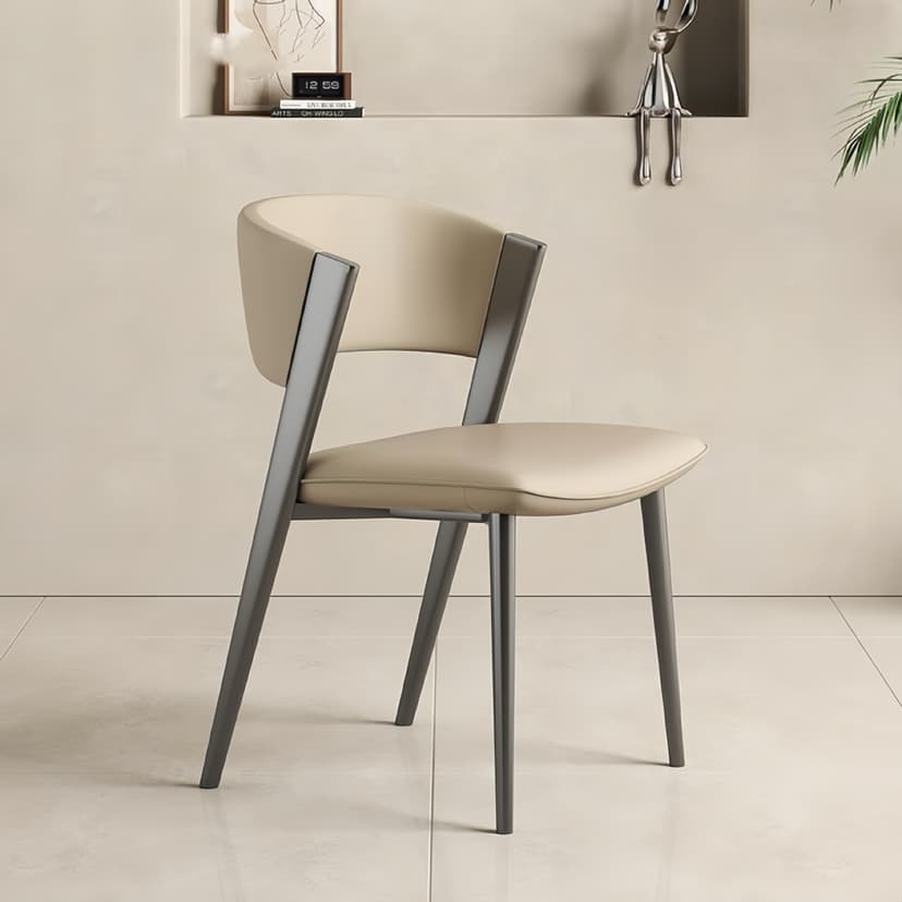 Italian Minimalist Light Luxury High-End Dining Chair Designer Dressing Table Back Chair Modern Simple Home Dining Table Chair