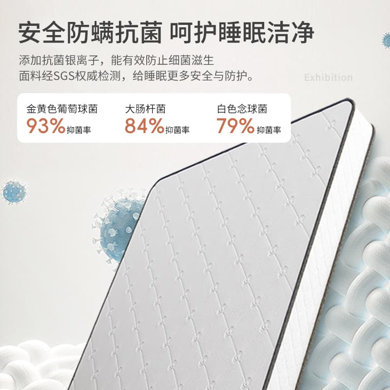 Modern Minimalist For Home Velvet Individual Bag Spring Mattress