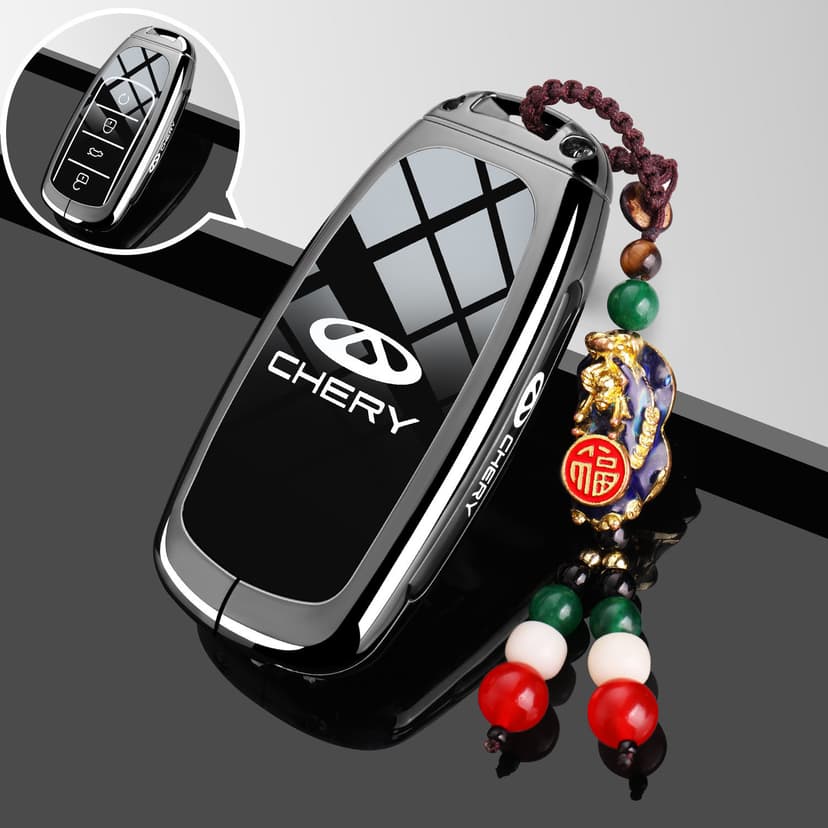 2025 Chery Tiggo 8 Pro Key Cover, High-End Car Personalized Full-Cover Premium Metal Shell Buckle, Unisex Decoration