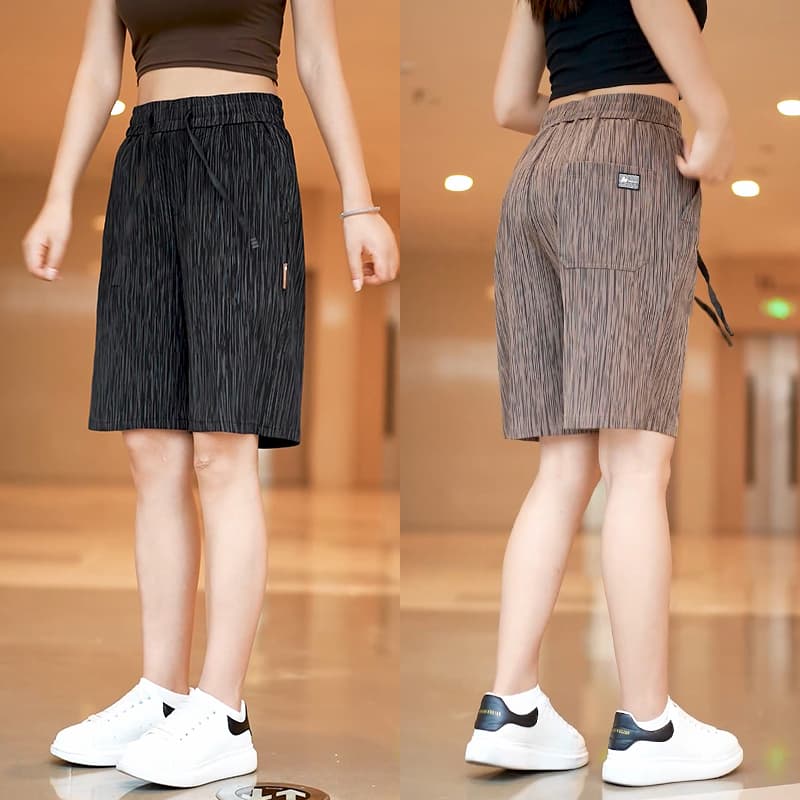 Big Sale Leakage Men's Summer Thin Quick-Drying Stripesd Shorts Korean Style Trendy Brand Slim Five-Point Beach Large Pants for Men