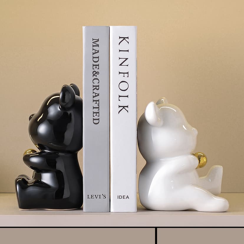 Jia Gan Violence Bear Bear Simulation Book Ornaments Accessible Luxury Living Room TV Cabinet Office Home Fancy Decorations