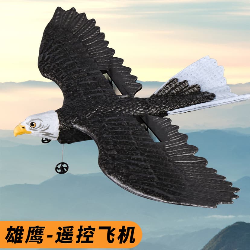 Eagle Remote Control Aircraft Gliding Functional Flying Foam Fall-Resistant Primary School Kidsren's Toy Aircraft Model Fixed-Wing Model