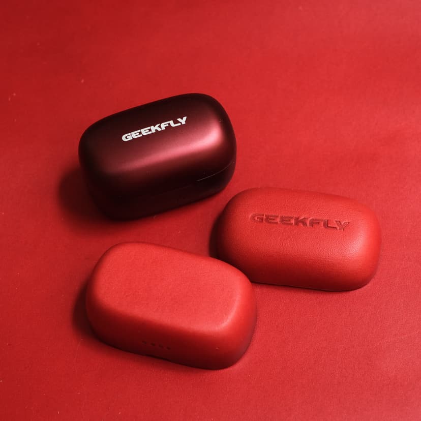 Suitable for Geekfly Vitas Headphone Protective Case, Handmade Genuine Leather Color-Blocking Headphone Protective Case