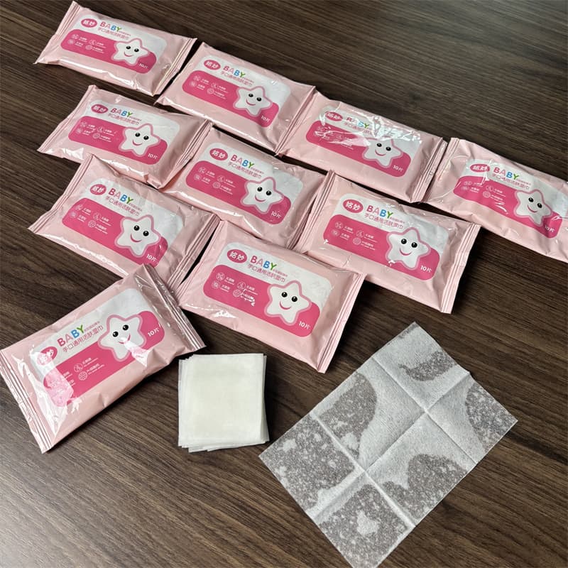 Everyone Wants to Buy It after Seeing It! the Small Package Is More Portable! Household 10-Pack Wet Wipes for Hands, Mouth, and Bottom, Universal Revitalizing Wipes