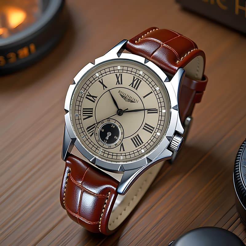 Binlihuan Genuine Domestic Watch Men's Quartz Wristwatch Waterproof Classic Men's Watch Trendy and Fashionable