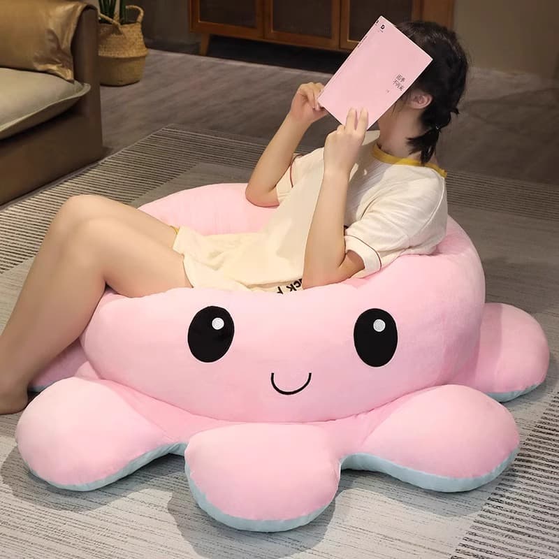 Bean Bag Sofa 2025 New arrival Living Room Super Comfortable Stuffed Toy Girl's Gift Face-changing Oversized Octopus Doll