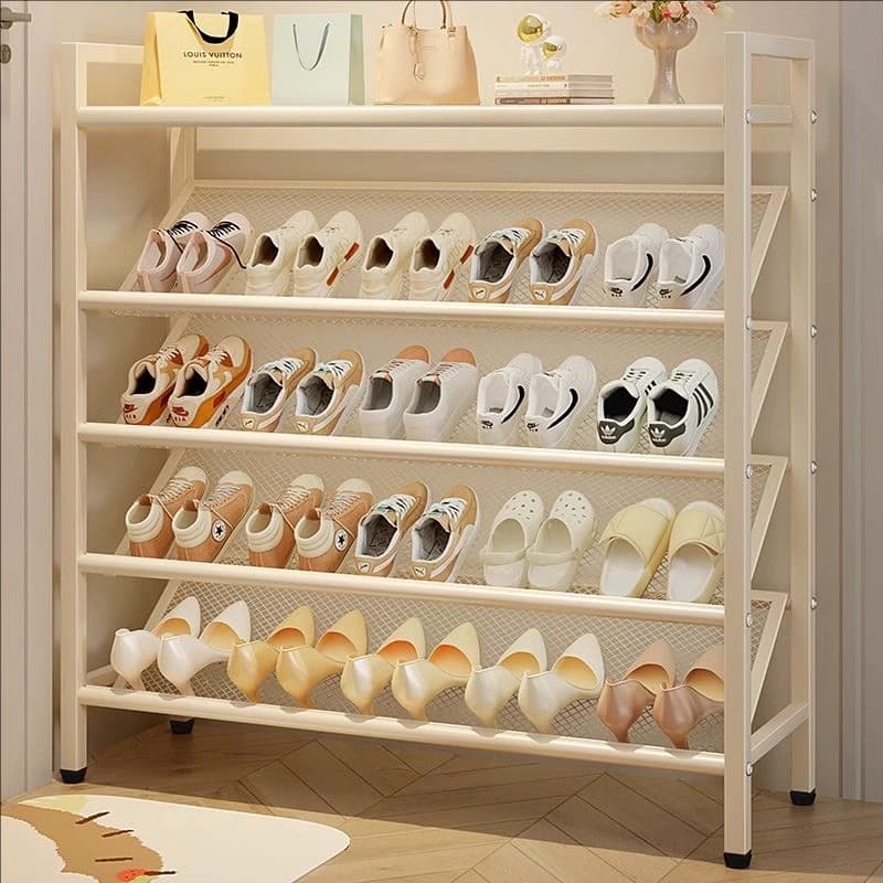 Shoe Bracket Double-layer Integrated New arrival thickened Minimalist Door Storage Rack Toilet Shoe Cabinet Shoe Storage Handy Gadget