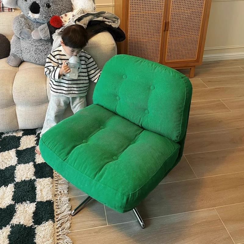 Single Sofa Chair Living Room Accessible Luxury Classy For Home Balcony Leisure Chair Small Apartment Small Size Small Plaid Single Chair