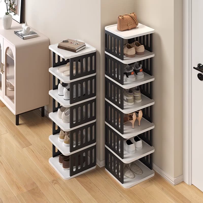 Shoe Rack for Home Entrance, Multi-Layer Simple Space-Saving Shoe Rack, Small Narrow Storage Rack for Entryway, Multifunctional Storage Solution