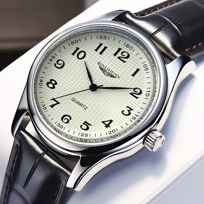 New Genuine Watch Men's Quartz Watch Classic High-End Handsome Waterproof Analog Men's Watch Trendy Korean Version