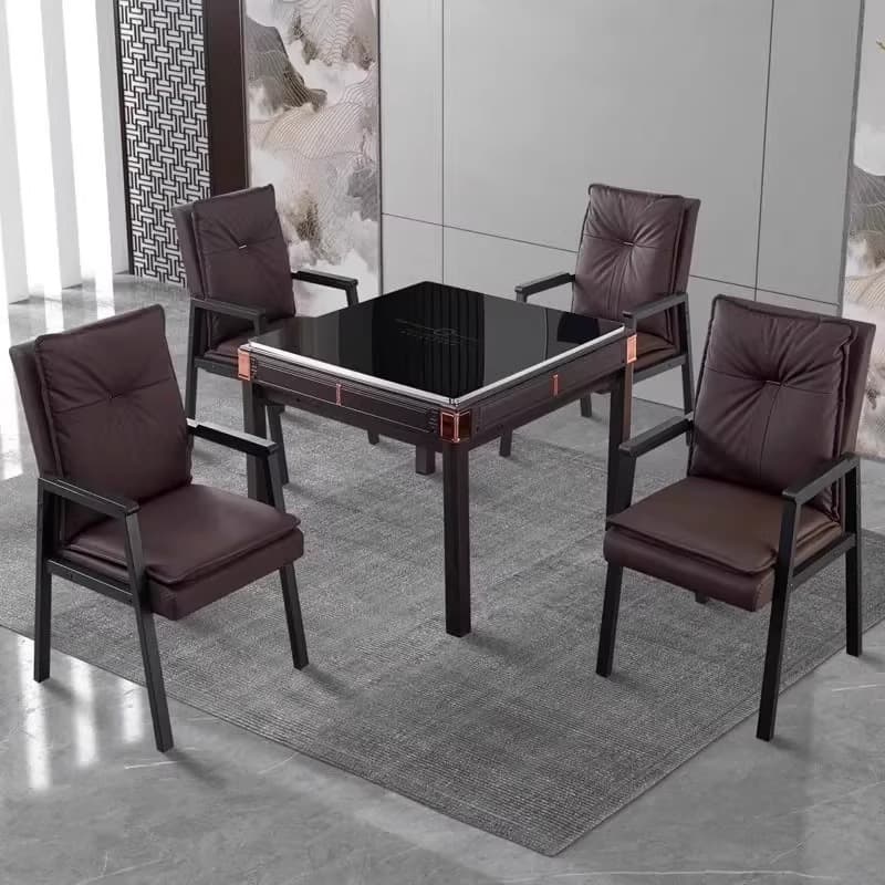 Mahjong Chair Chair for Chess and Card Room Sedentary Plaid 2025 New arrival Casual Comfortable Backrest Chair Simple Fancy