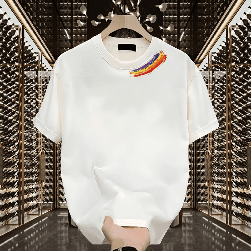 Easiest for Match Short-Sleeved T-Shirts for Men and Women, 2025 New Summer Trendy Brand Handsome Casual Heavy Loose Couple Tops