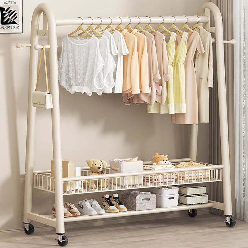 Coat rack floor bedroom 2025 New arrival For Home room multifunctional hanger simple Movable simple clothes hanger