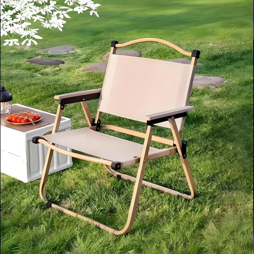 Outdoor Folding Chair Portable Kermit Chair Recliner Camping Backrest Beach Fishing Stool Picnic Camping Small Bench