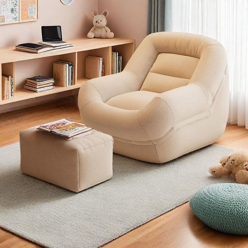 Lazy Sofa That Can Be Reclined and Used as a Bed, Suitable for Bedroom, Living Room, Bay Window, or as a Reading Nook, Small Sofa for Humans and Dogs