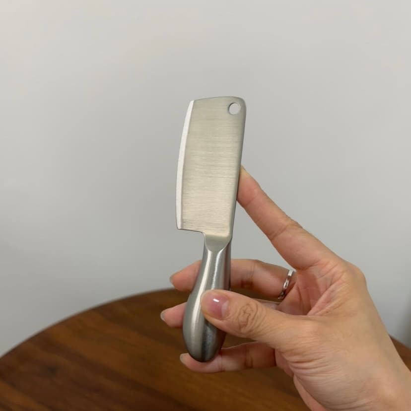 Baby Food Supplement Chubby Knife Stainless Steel Cheese Knife Household Small Kitchen Knife Hollow Handle Butter Cheese Knife Fruit Knife