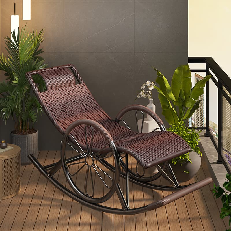 Rocking Chair, Recliner, Adult Sleeping Balcony, Home Rattan Chair, Living Room, Lazy Sofa, Leisure Adult Leisure Chair