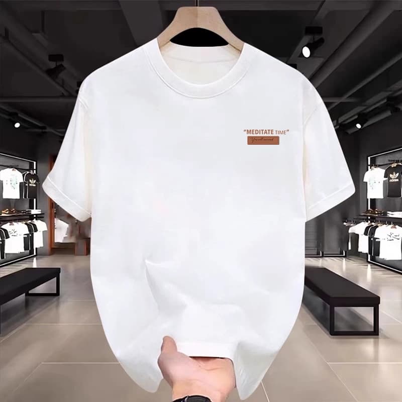 Fashionable Brand Short-Sleeved T-Shirts for Men and Women Couples 2025 Summer New Trendyy Fashion Versatile High Street Heavy Tops