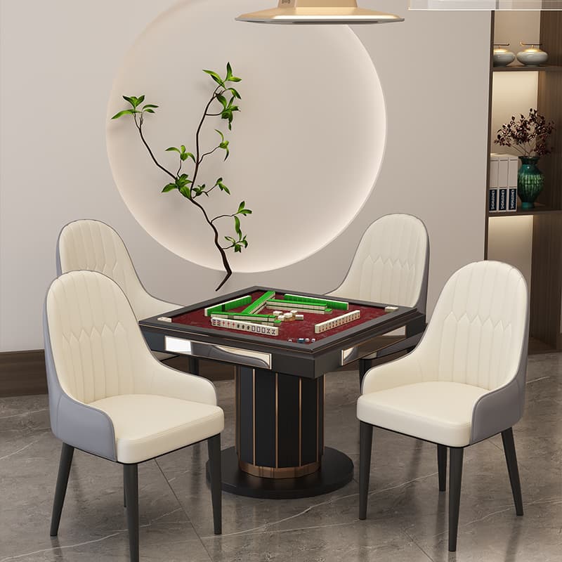 Mahjong Chair, Special Mahjong Machine Chair for Chess and Card Room, Comfortable and Sedentary Four Sets of Stools, Backrest, Home Dining Tables and Chairs