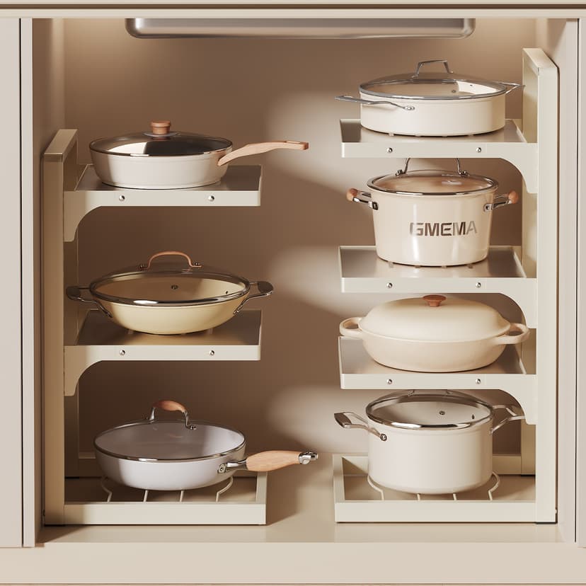 Kitchen Pot Storage Rack Layered Storage Rack Kitchen For Home Floor Pot Rack Under Sink Pot Rack