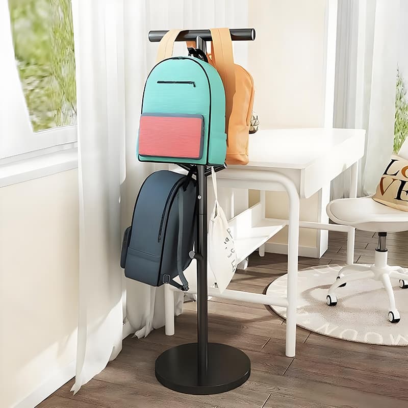Clothes Rack For Home Vertical Floor Hanger Living Room Wrought Iron Coat Rack Household Simple kids Bag Rack