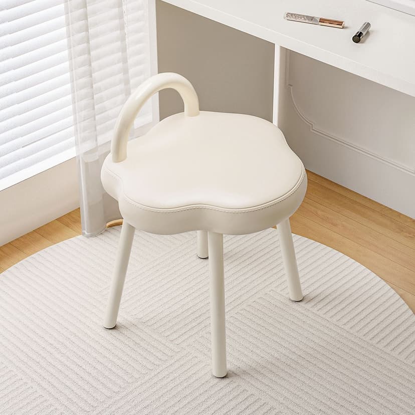 Makeup Stool Dressing Table Chair Cream Style Girl's Bedroom Cloakroom Cloud Stool Fancy Master Bedroom Nail Chair