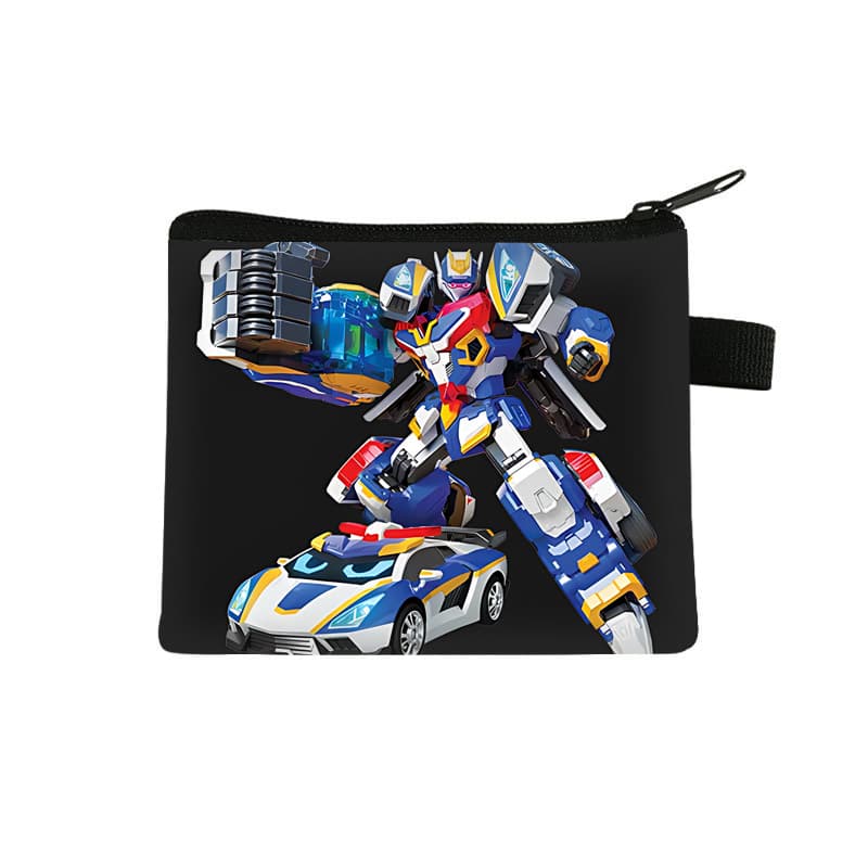 Cool Card Fighter Student Cartoon Anime Multifunctional Card Holder Children's Key Earphone Coin Storage Pouch Fashionable and Cool