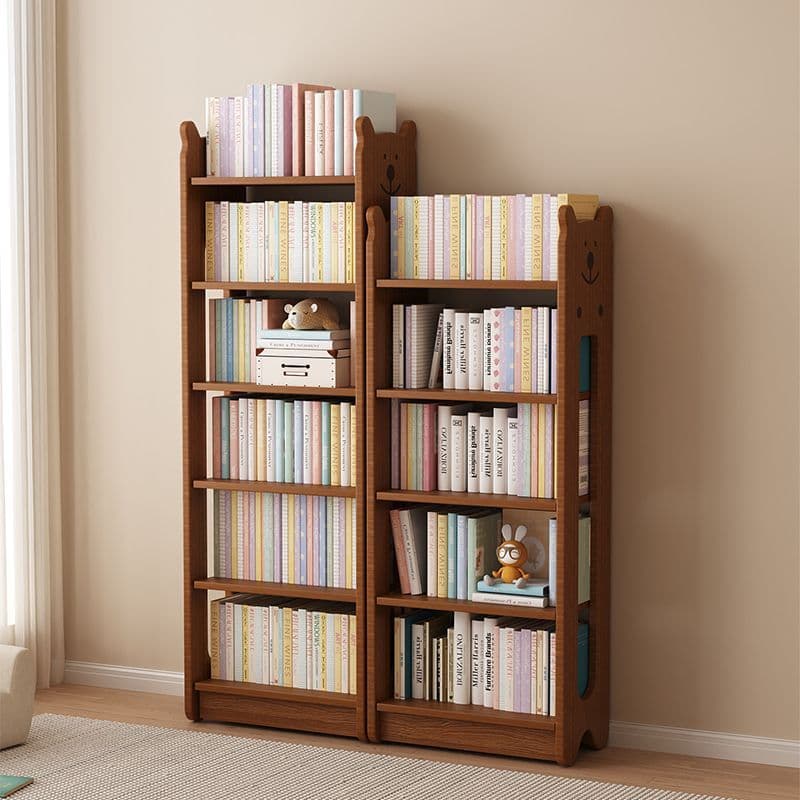 Bookshelf Solid Wood Floor Storage Rack kids Multi-Layer Minimalist Living Room Storage Cabinet Does Not Occupy Place Corner Bookcase