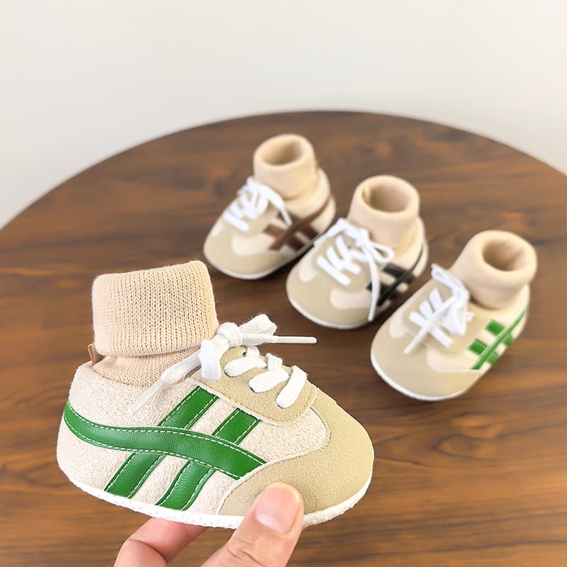 Newborn Baby Shoes 0-3-6-12 Months to 1 Year Old, Pre-Walking Shoes, Spring, Autumn and Winter Models, Soft-Soled Shoes for Male and Female Babies