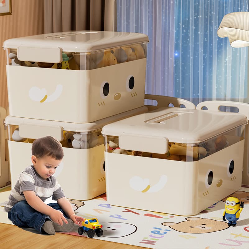 Storage Box for Home Use, Extra-Large Capacity Wardrobe, Clothes Organizer, Toy and Book Plastic Basket, Trunk Storage Box