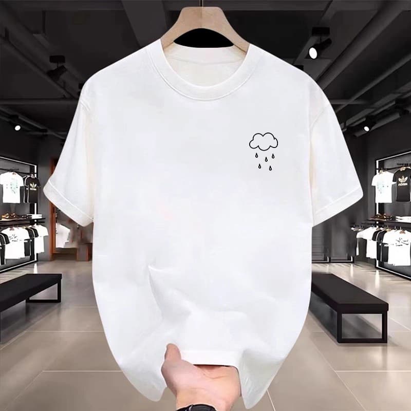 Trendy Printed Short-Sleeve T-Shirts for Men and Women, Couple Style, Summer 2025 New Loose Casual Versatile Half-Sleeve Tops