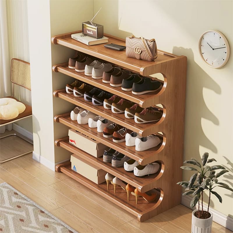 Shoe Rack for Small Narrow Entrance, Home Entryway Shoe Cabinet, 2025 Popular Multi-Layer Dustproof Shelf, Simple Shoe Storage Solution