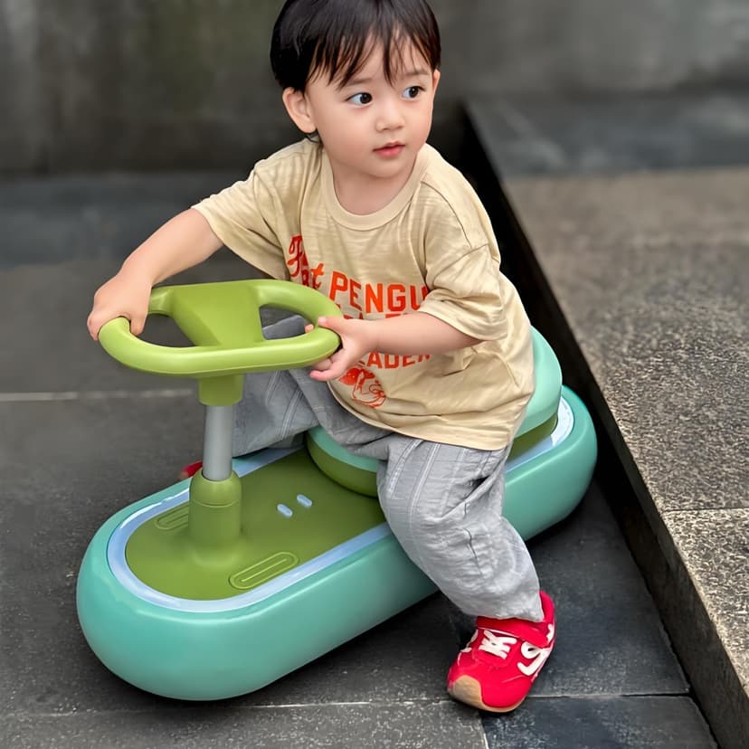 Children's Twist Car for 1 to 3-Year-Old Babies, Swing Car, Anti-Rollover Toy for 2-Year-Olds, Niuniu Kids' Rocking Car