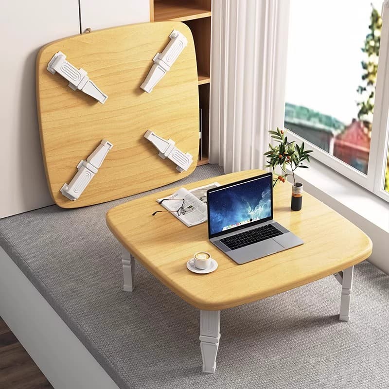 Folding Table, Portable Tea Table for Home Use, Balcony Small Tea Table, 2025 New Model Bay Window Small Table, Tatami Table