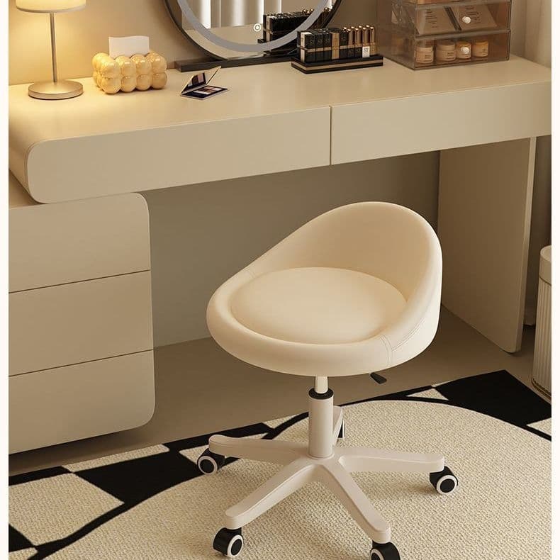 Computer Chair Comfortable Sedentary Chair Girls' Bedroom Backrest Chair Adjustable Dormitory Swivel Chair Pulley Adjustable Writing Chair