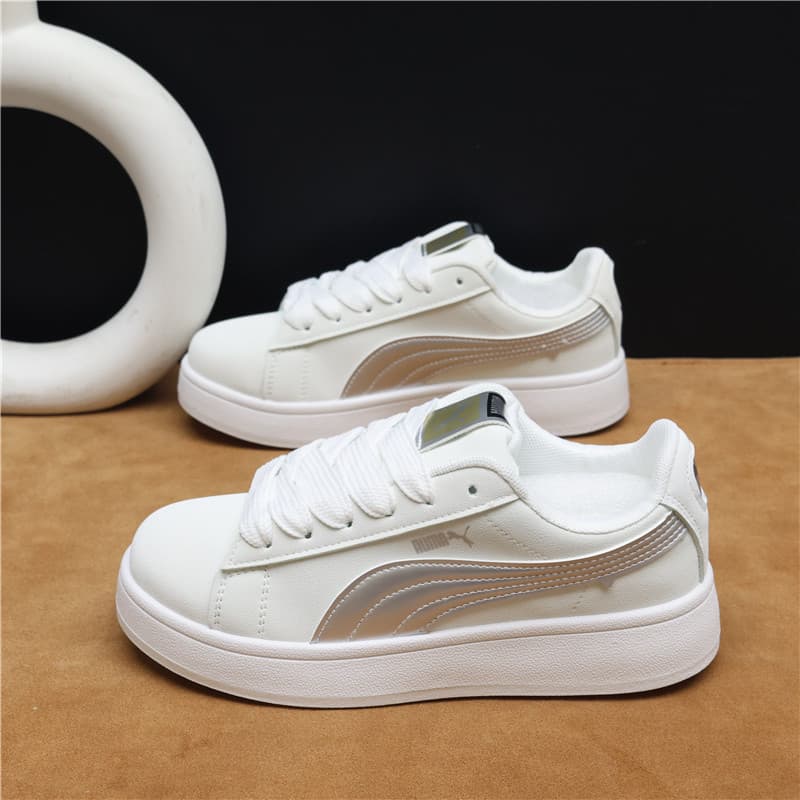 European and American Style 2025 New Couple Sneakers, Unisex Casual Shoes, White Sneakers, Versatile Loafers