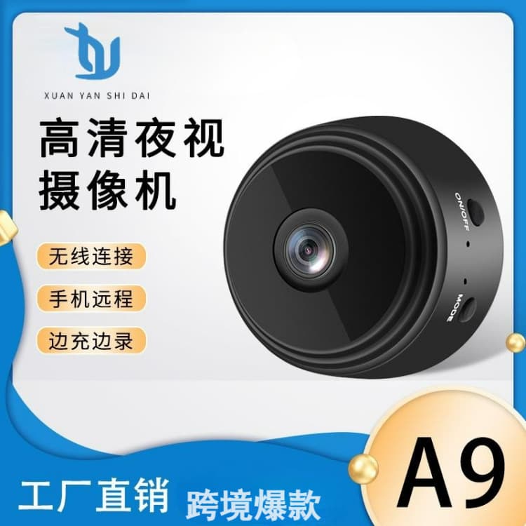 Cross-Border Popular Hd Wifi Camera A9 Wireless Monitoring High-Definition Night Vision Home Remote Camera in Stock for Immediate Delivery