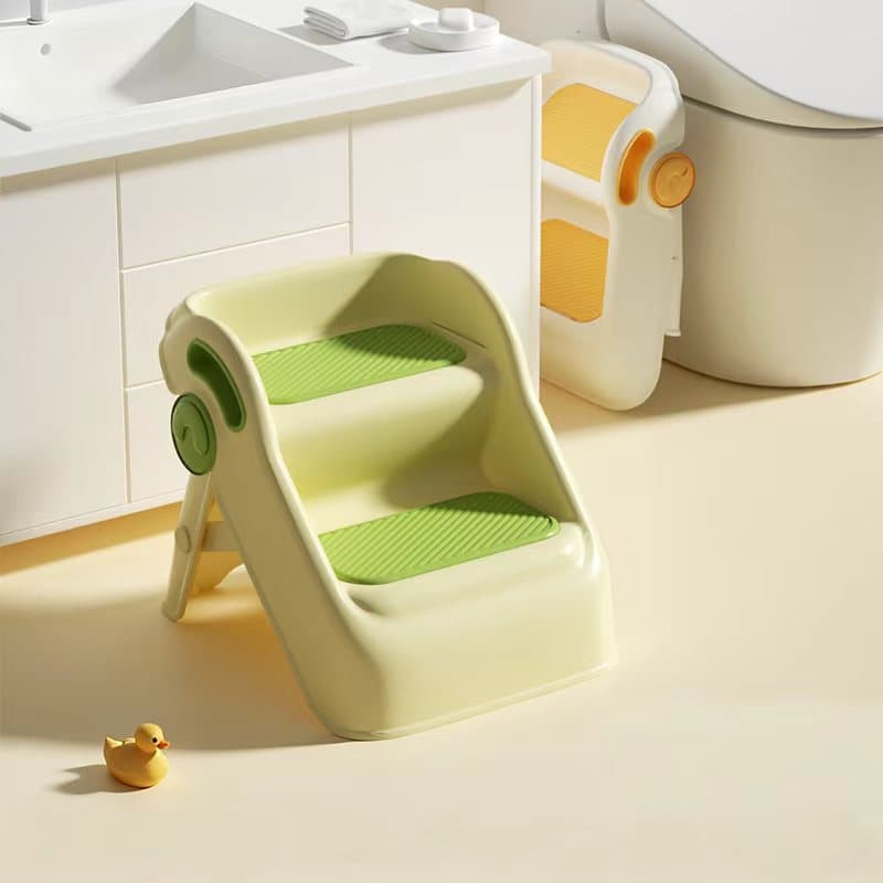 Kids Footrest Stool Baby's Foot Stool Wash Wash and Gargle Step Stool Foot Stool Toilet Foldable Ladder Non Slip