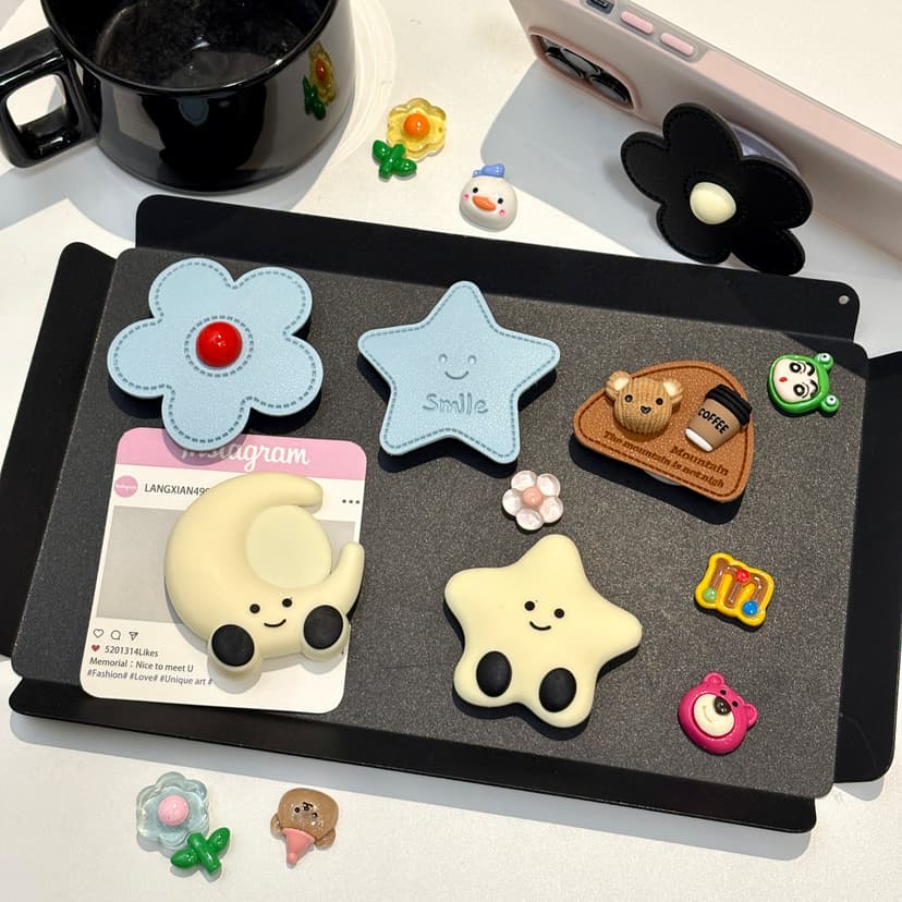 Korean-Style Cute Phone Case with Adhesive Stand for Apple and Huawei, Portable Stand for Watching Shows, Niche Stand