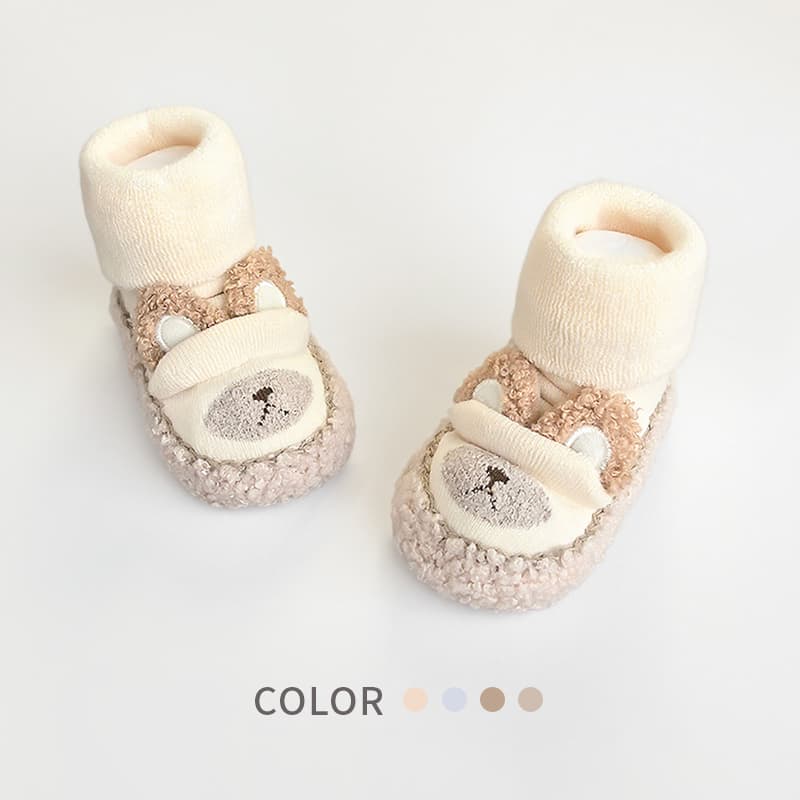 Baby Shoes 0-3-6 Months Autumn and Winter Soft-Soled Toddler Shoes for Newborns, Non-Slip Baby Shoes and Socks for Infants and Toddlers up to 1 Year Old