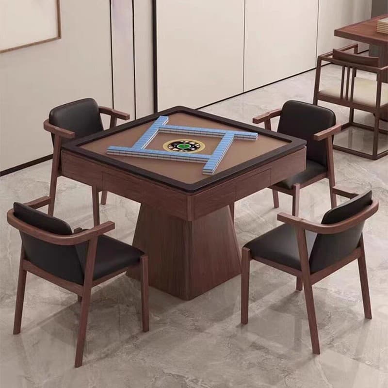 North American Black Walnut Wood Mahjong Table For Home Automatic Mahjong Machine Box Casual Chess Table Egg Table