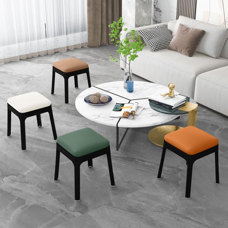 Small Stool 2025 New arrival Low Stool Plastic thickened For Home Stackable Modern Minimalist Durable Dining Table Bench