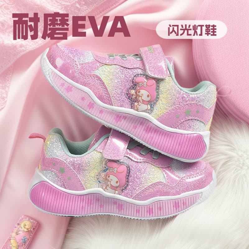 girls' sneakers children's casual shoes flash lights shoes