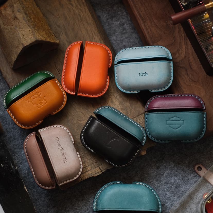 Suitable for the New Apple AirPods Pro 3 Third-Generation Earphone Protective Case, Various Color Leather Cases