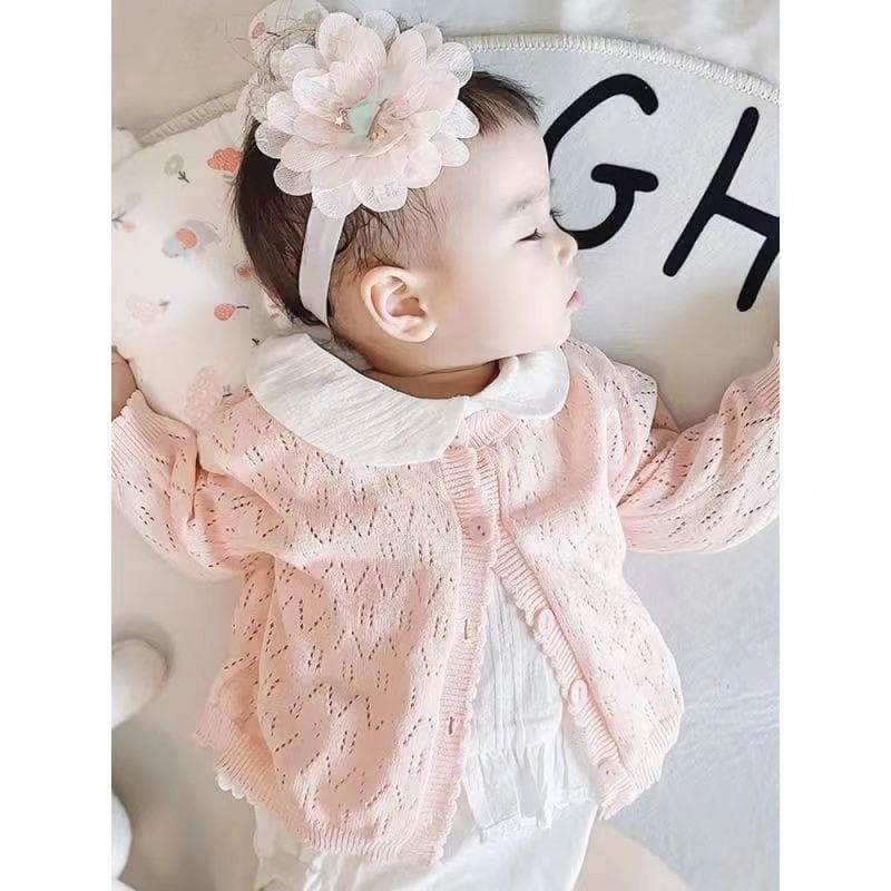 2025 Children's Spring Clothing Tops Girls' Sweaters Boys and Girls' Knitted Cardigans Baby Spring and Autumn Thin Jackets